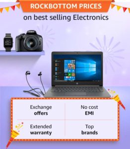 Amazon great indian festivle laptop and camera deals
