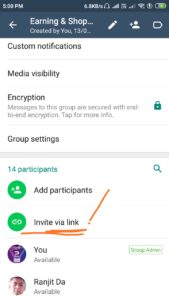 how to create whatsapp group join links